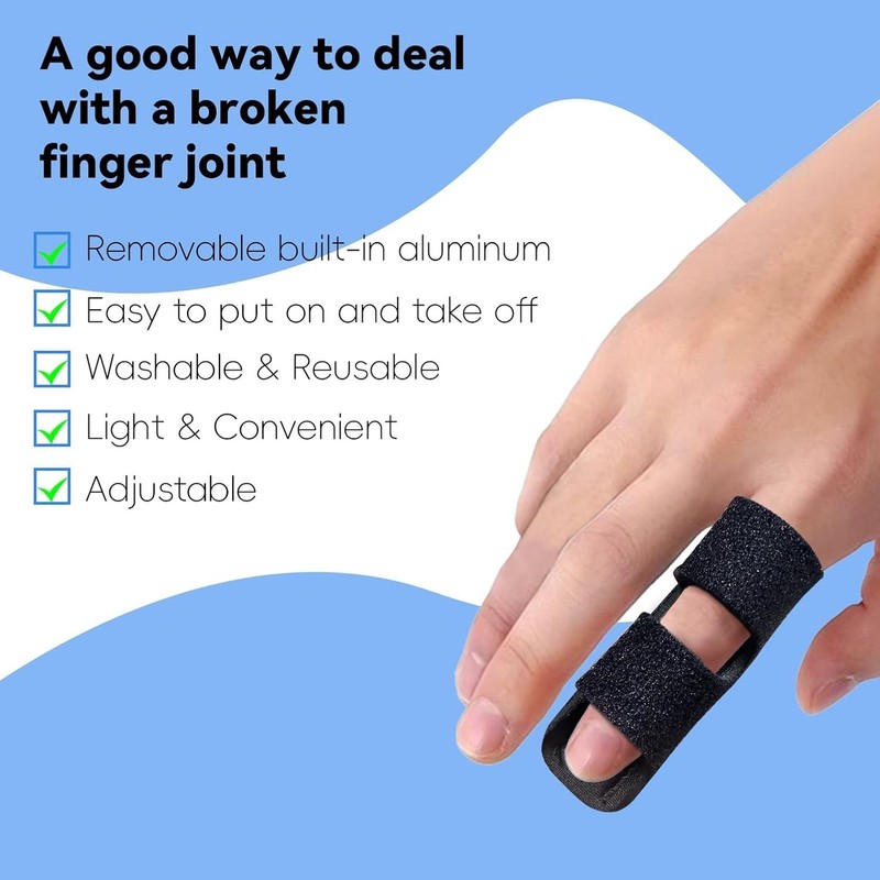 Neoprene Trigger Finger Splints for Index, Middle, & Ring Fingers - 2 Pack gallery