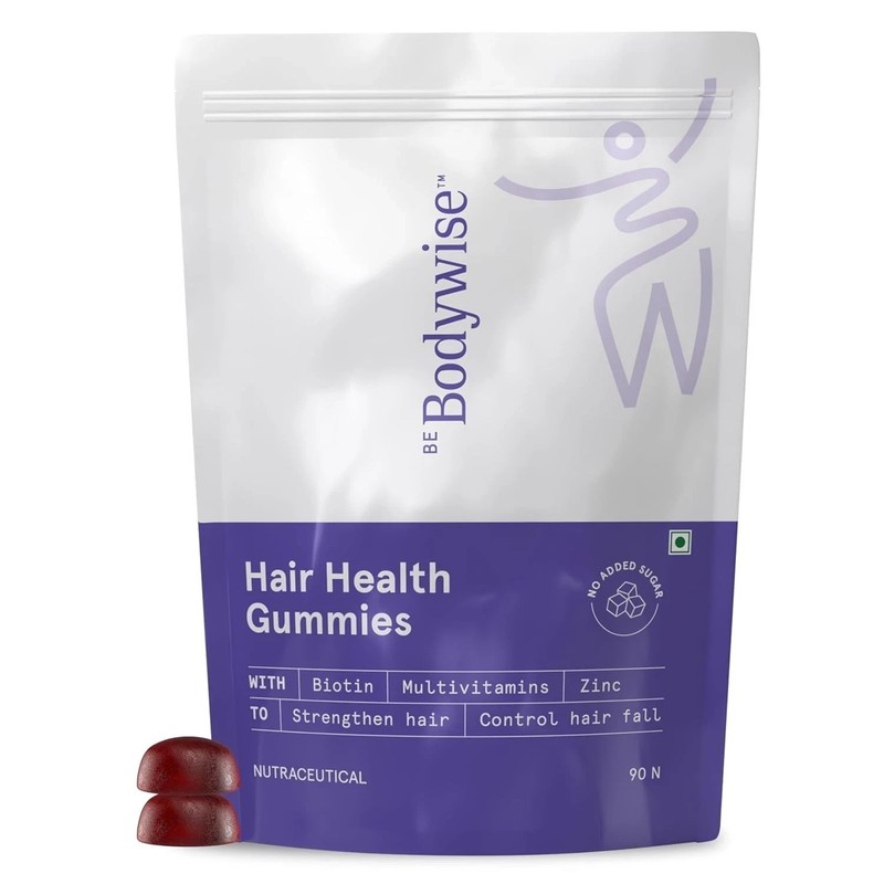 Be Bodywise Biotin Hair Gummies for Stronger, Shinier Hair & Nails 60 Days Pack