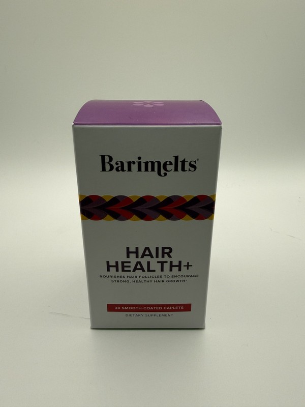 Barimelts Hair Health+ Dietary Supplement 30 Smooth-Coated Caplets – Brand New