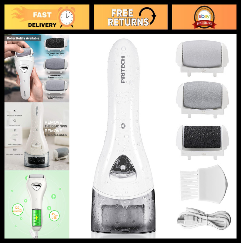 Rechargeable Electric Callus Remover – Portable Foot File Pedicure Tool for Hard