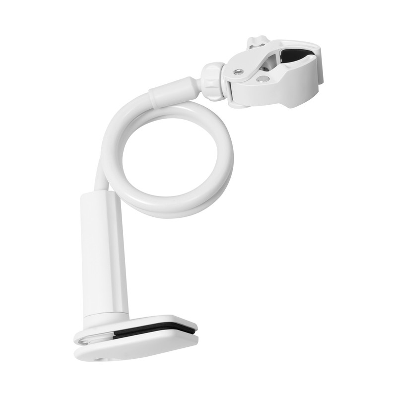 360 Degree Rotating Hair Dryer Stand Adjustable Stand Holder Hands-Free White gallery