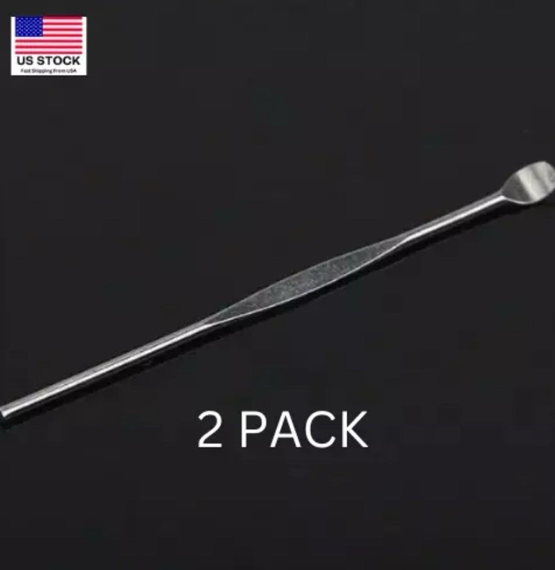 Ear Wax Clay Pick 2pc Stainless Metal Modeling Tool 80mm Multiupurpose