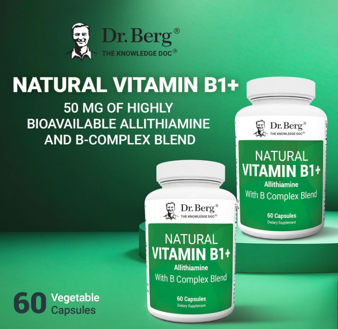 Dr. Berg Vitamin B1 B6 B12 Complex with Magnesium, 60 Capsules gallery