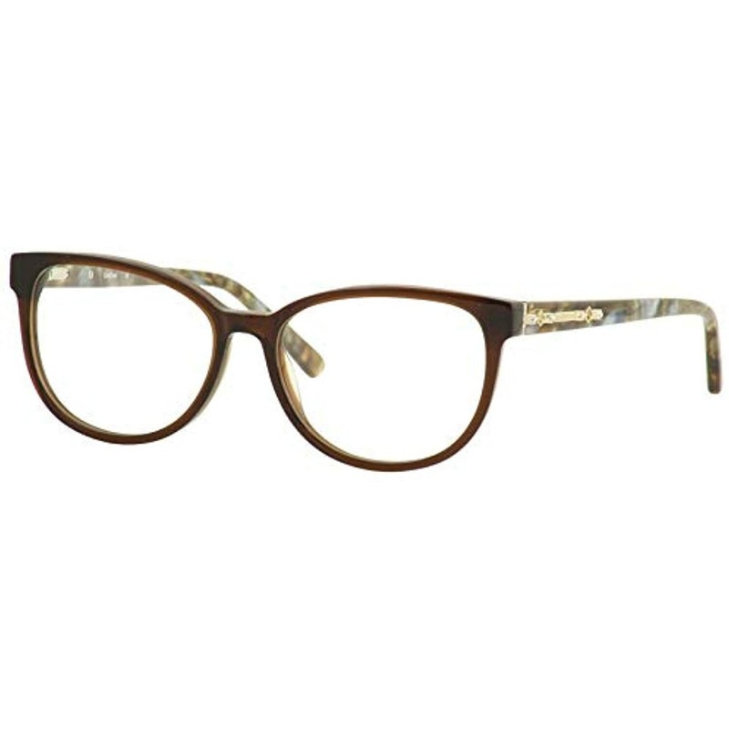 NEW BEBE BB 5166 200 Topaz Eyeglasses 52mm with SWAROVSKI Crystals & Case