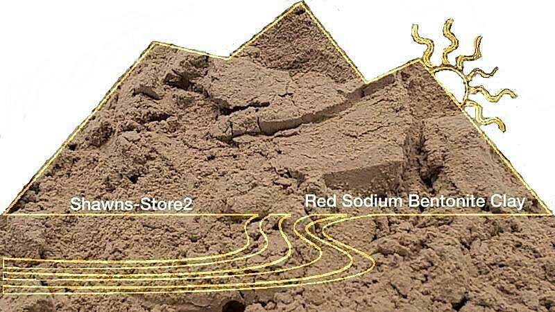 Bentonite Clay Red / Rhassoul Healing Sodium 20 lb