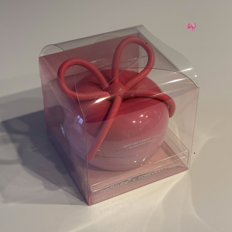 medicube x FOREVER:CHERRY HairBrush Bow Ribbon CherryPink Wonyoung’s Pick Cute gallery