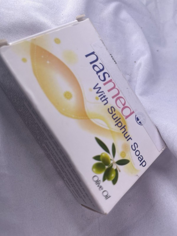 Sulfur Soap (White) With Olive Oil For Face And Bode Acne 100g