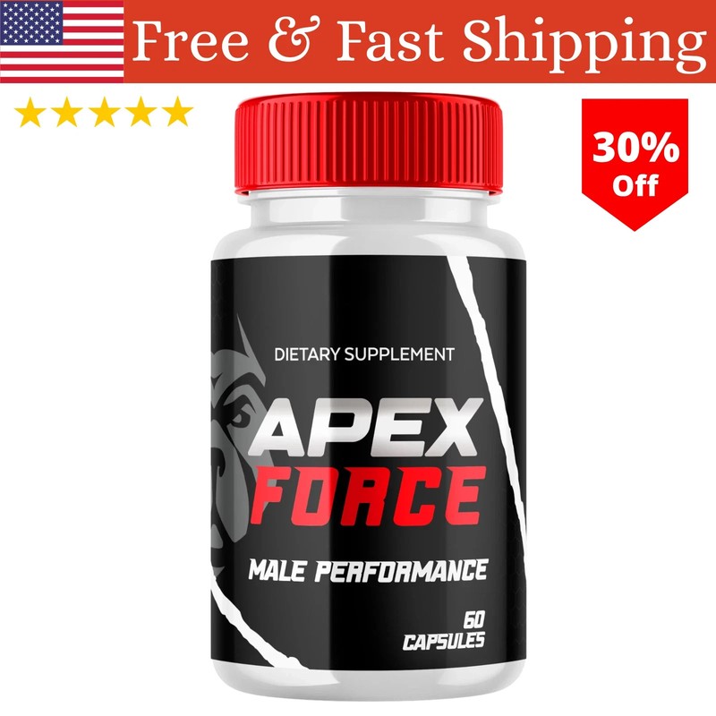 Apex Force Pills for Men Max Strength Apex Force Formula Supplement 60 Capsules
