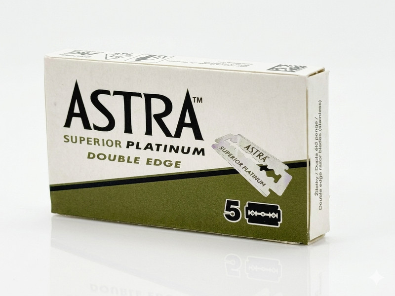 100 ASTRA Superior Platinum Double Edge Shaving Blades Old Stock Made in Russia gallery