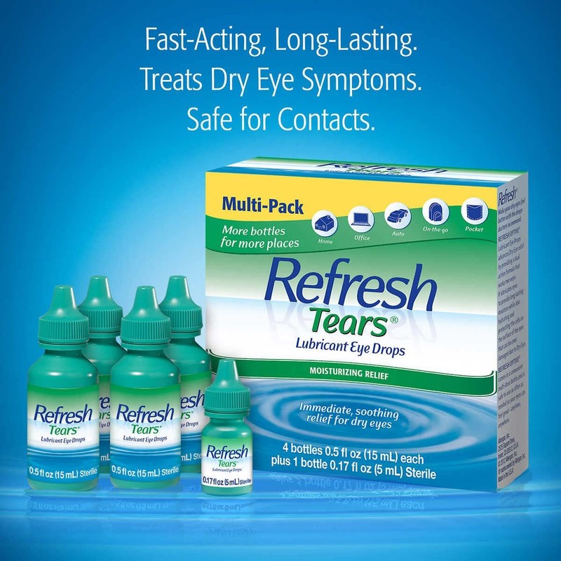 Refresh Tears Lubricant eye drops 4x15 ml, 1x5 ml gallery