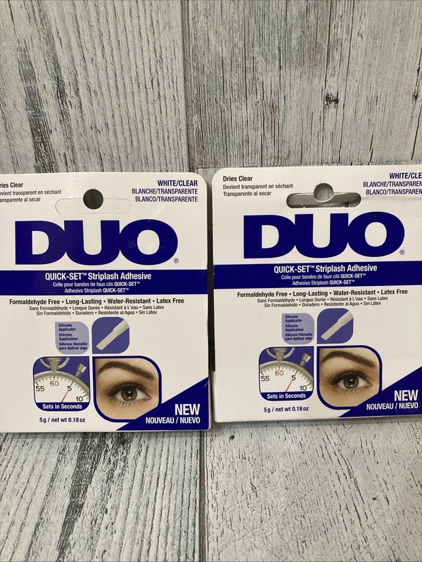 NEW!!! Ardell DUO Quick-Set 5 Seconds Quick Dry Striplash Adhesive 5g – CLEAR *2