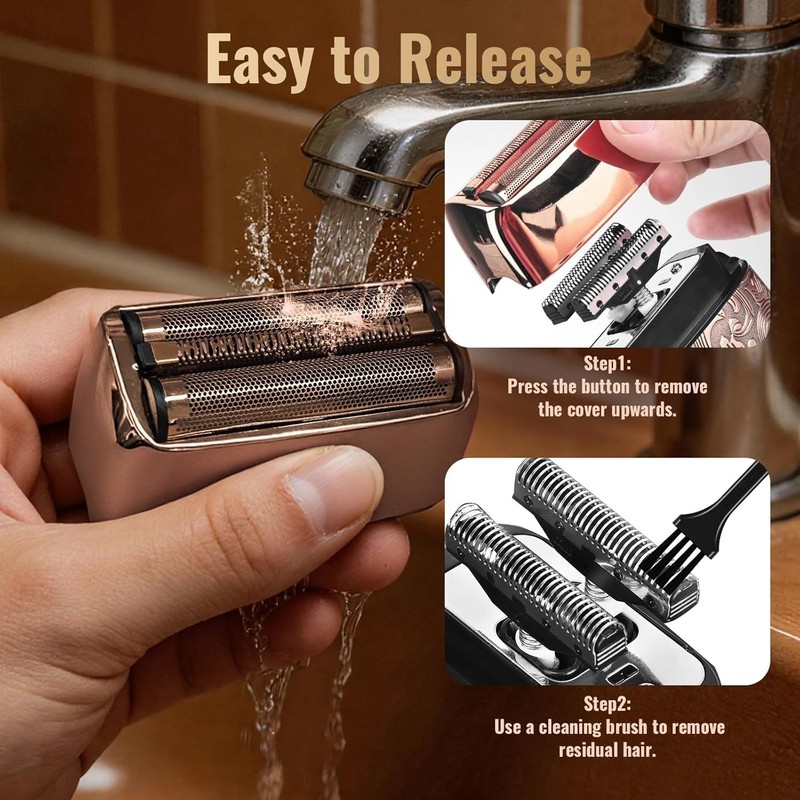 Professional Foil Shaver and Beard Trimmer Kit for Men - Rechargeable & Portable gallery