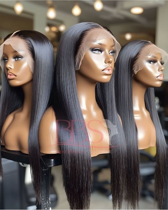 13x4 Lace Front Wig Human Hair Straight Body Wave Curly 16-30 Inch 180% Density gallery
