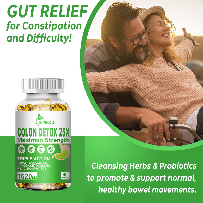 Colon Detox 25x Maximun Strength - Gut Support, Weight Loss, Constipation Relief gallery