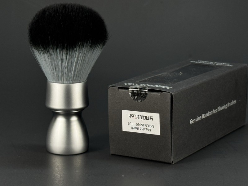 Yaqi 24mm Heavy Metal Handle Synthetic Hair Tuxedo Knot Shaving Brush M150801-S1