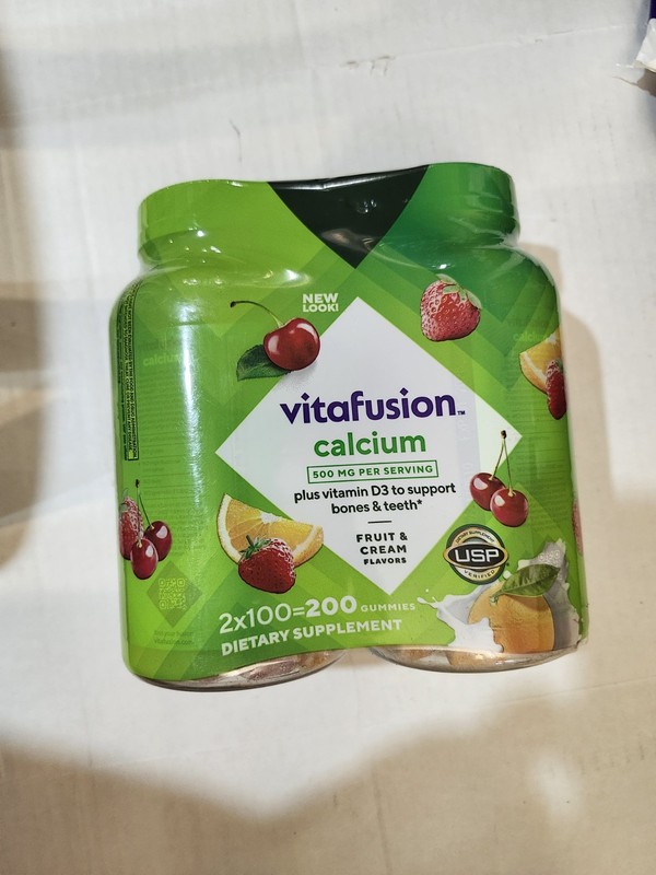 Vitafusion Calcium + D3 Vitamin Gummies, 200 ct. EXP. 01/2028