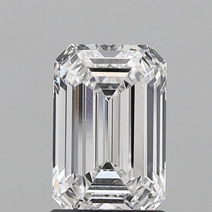 Lab Grown Diamond 4 Ct Emerald Cut Natural D Color VVS1 Clarity GGA Certified gallery