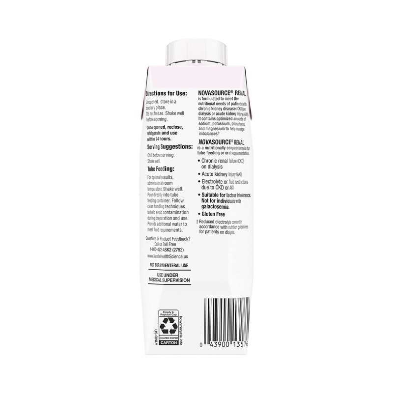 Nestle Novasource Renal Nutritionally Complete Formula Strawberry 8 oz Carton... gallery