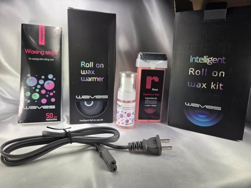 Waves Intelligent Roll-on Wax Kit For Large Areas Bikini Legs Arms Pits Back