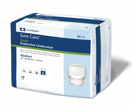 Covidien SureCare Protective Underwear MEDIUM Heavy 18 Count, 4 Pack