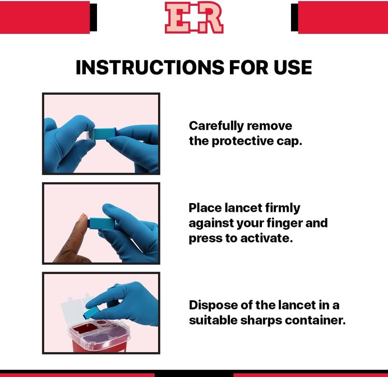 Ever Ready First Aid Safety Pressure Activated Lancets 30 Gauge - 50CT gallery