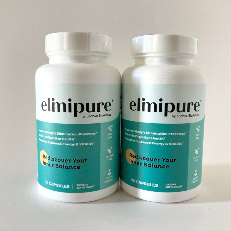 2bottles Elimipure Detox Gut Health 90 Capsules for digestive balance Exp 2027