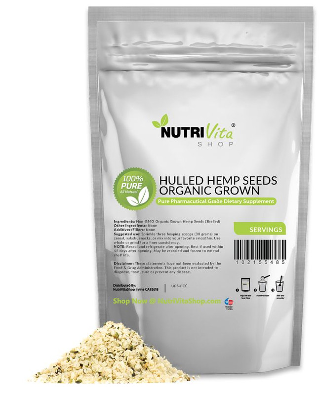 2X 6LB (12 LBS) 100% HEMP HEARTS RAW SHELLED HEMP SEEDS GLUTEN-FREE HULLED