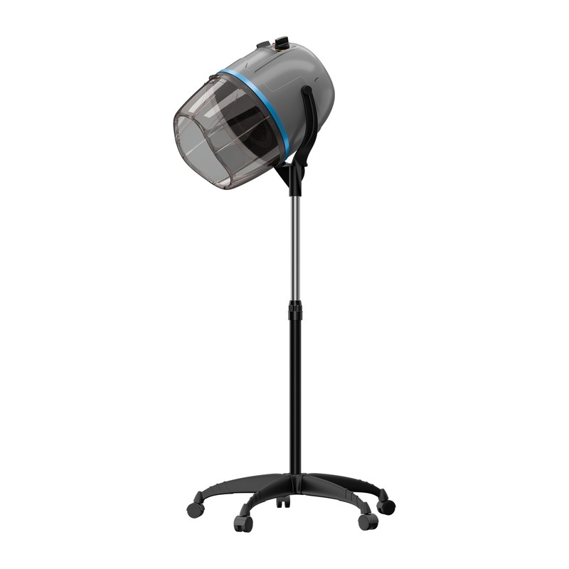 1300W Adjustable Hooded Hair Dryer Por Floor Bonnet Hair Stand with Wheels Grey