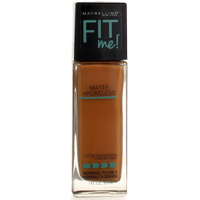 5 Pack Maybelline Fit Me Foundation, Cappuccino 340, SPF 0, 1 fl oz