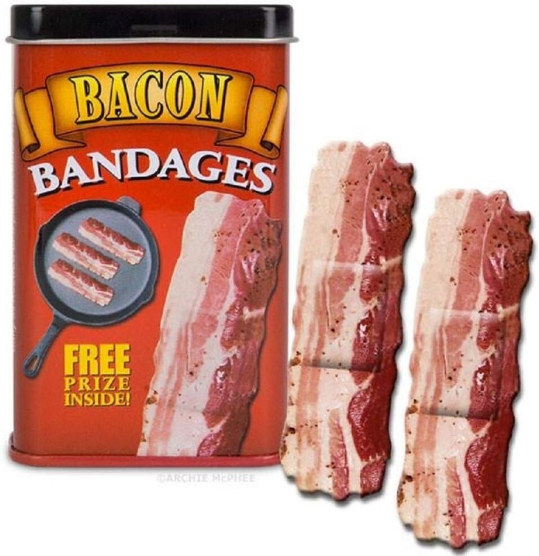 Accoutrements Bacon Strips 30 Bandages two tin cans of 15