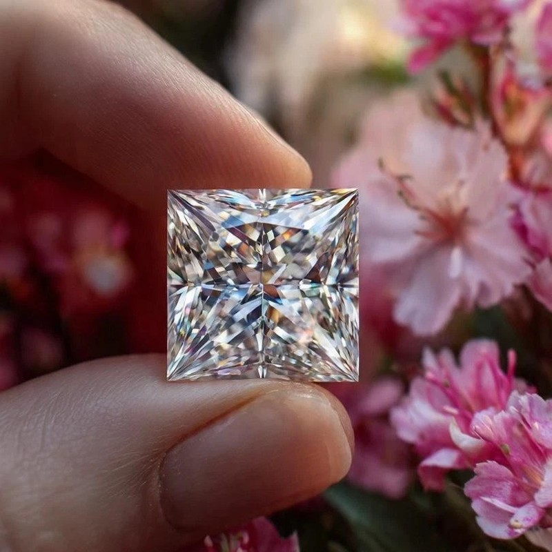 Loose 1.00 Ct princess Cut Lab Grown CVD Diamond Clarify D Color VVS1 Certified
