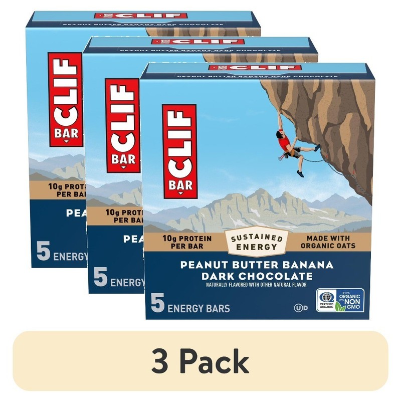 Peanut Butter Banana Protein Bars with Dark Chocolate Energy Bars 5 Count Pack