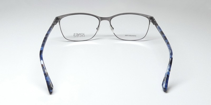 NEW JONES NEW YORK J490 EYEWEAR BANGLADESH METAL & PLASTIC BROWLINE 55-16-140 gallery