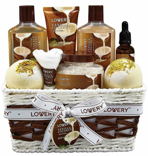 LOVERY Vanilla Coconut Deluxe Spa Bath and Body Set