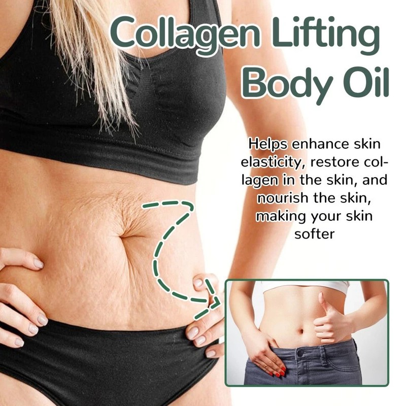 2X 100ml Collagen Lifting Firming Body Oil Anti Aging Hydrating Skin Tightening gallery
