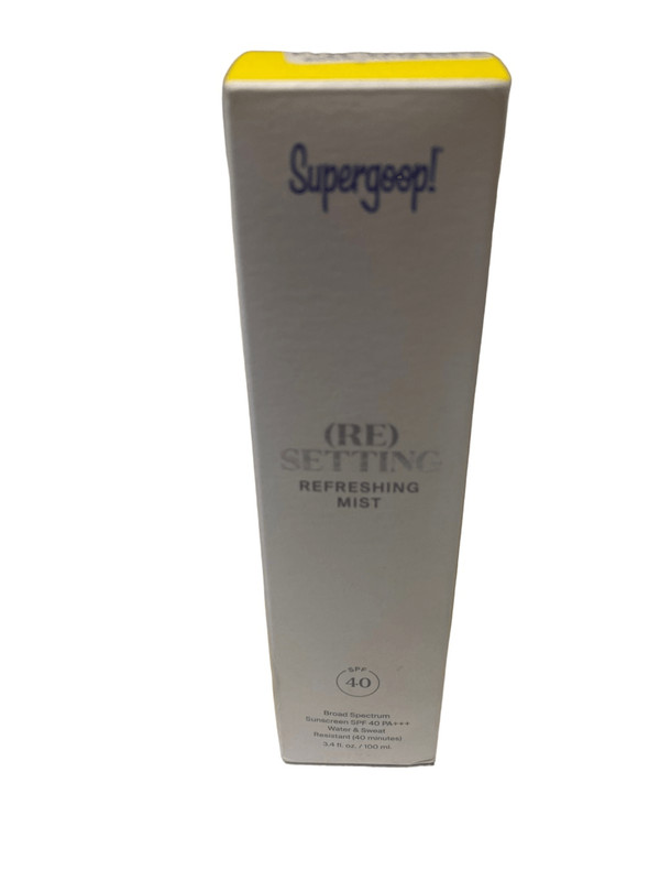 Supergoop! (RE)SETTING Spray SPF 40 3.4 oz Exp: 03/24