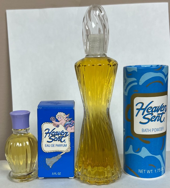 HEAVEN SENT by MEM EAU DE PARFUM splash 2 oz vintage glass bottle 90s + 2 free