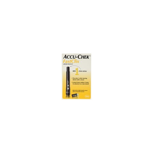 Accu-Chek FastClix Lancing Device Kit with Drum Blood Glucose Testing 1 Count
