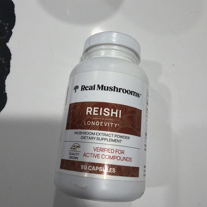 Real Mushrooms, Reishi, Mushroom Extract Powder, 90 Capsules