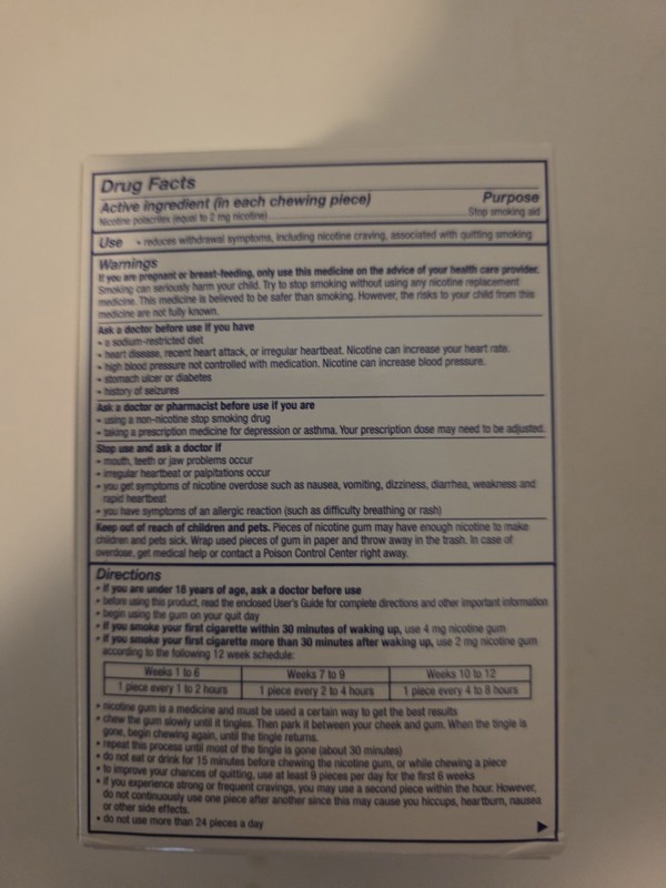 Nicorette Nicotine Gum 2mg-Stop Smoking Aid - 200 Count. Fruit Chill gallery