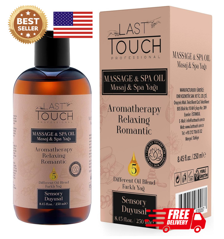 Aceite de Masaje Afrodisíaco para Parejas, Aromaterapia Íntima y Relajante, 8oz