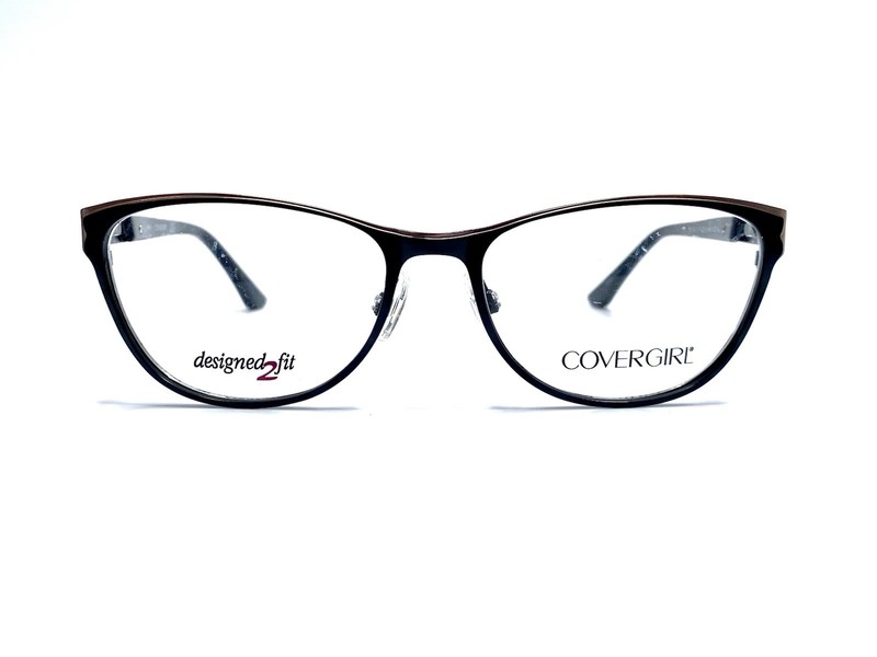 New Covergirl Black Gold Cat Eye Glasses CG0456-1 Ava 002 54 17 140