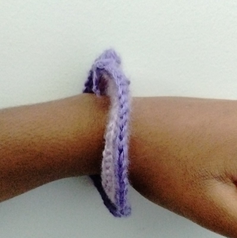 Purple Handmade Crocheted Scrunchie Hair Tie For Women And All Hair Types gallery