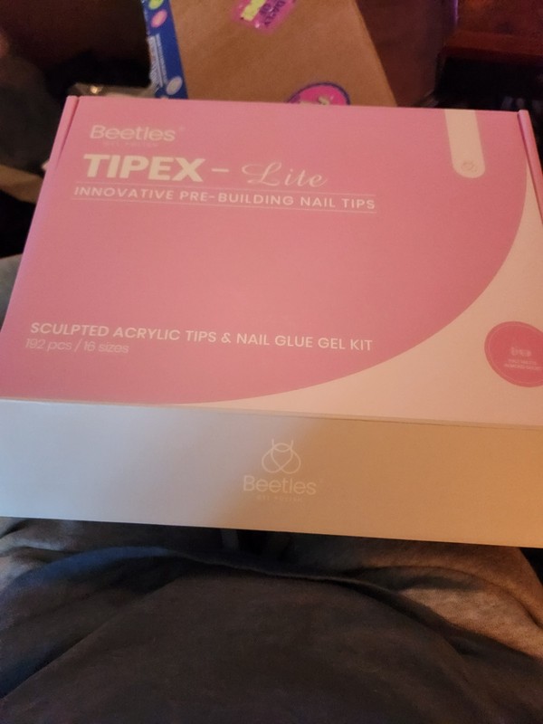 Beetles Tipex Instant Apex Nail Tips Kit: 224 Medium Almond Acrylic Tips