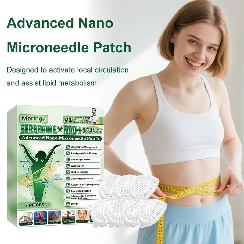 50% OFF Moringa Berberine x NAD+ 10-in-1 Advanced Nano Microneedle Patches 7 Pcs gallery