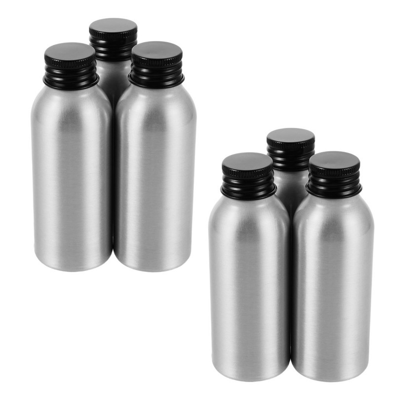 8 Pcs Aluminum Cosmetic Bottles Sample Carrier Tins Jars Body Wash Toiletry