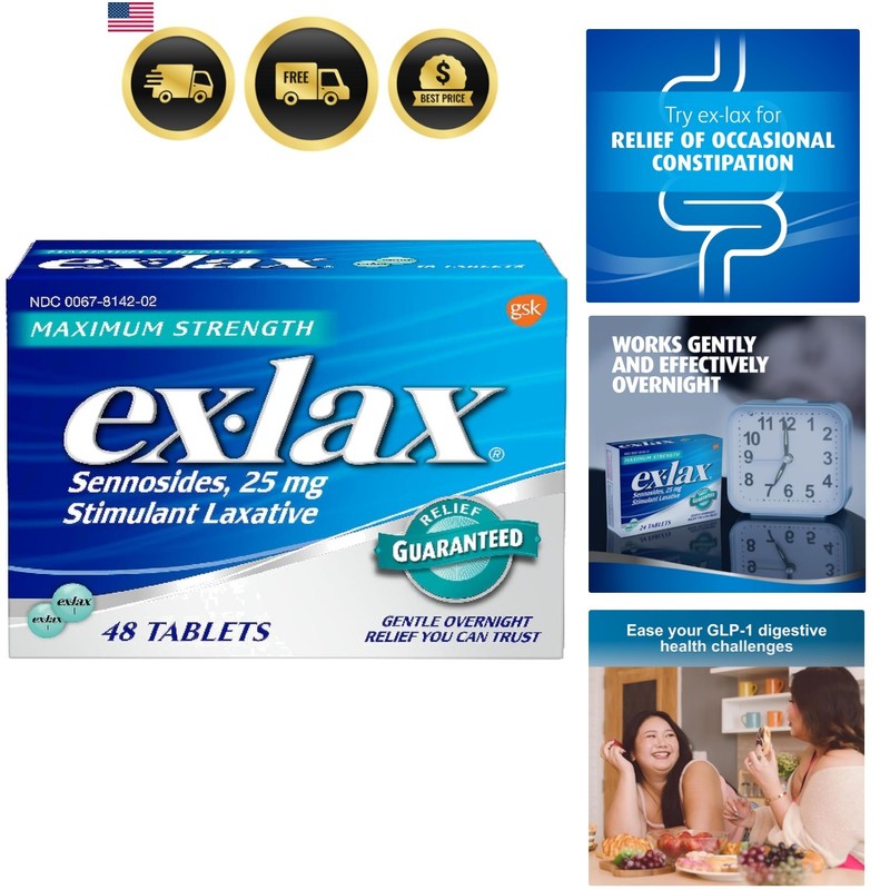 Maximum Strength Stimulant Laxative Constipation Relief Pills for Occasional …