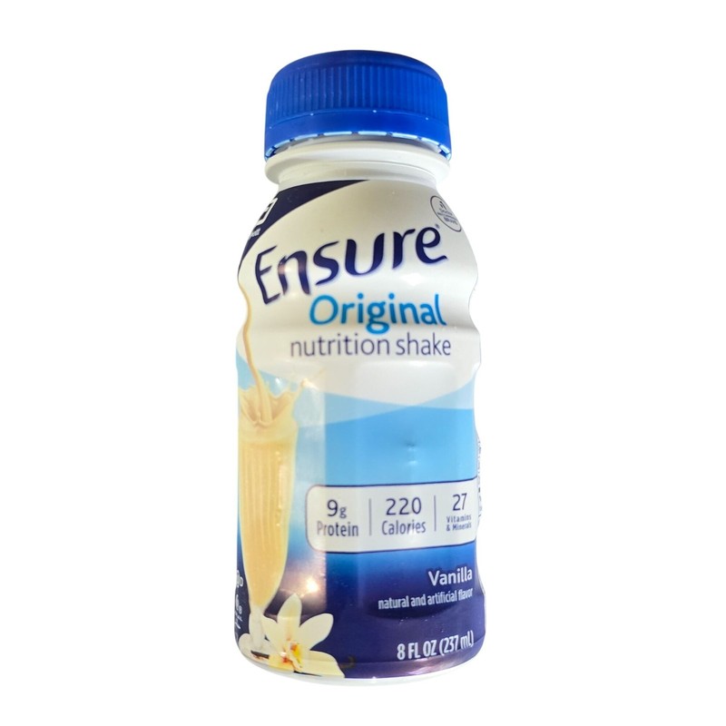 Ensure Nutrition Shake Vanilla 24-Pack 8 fl oz Meal Replacement Exp 9/1/26