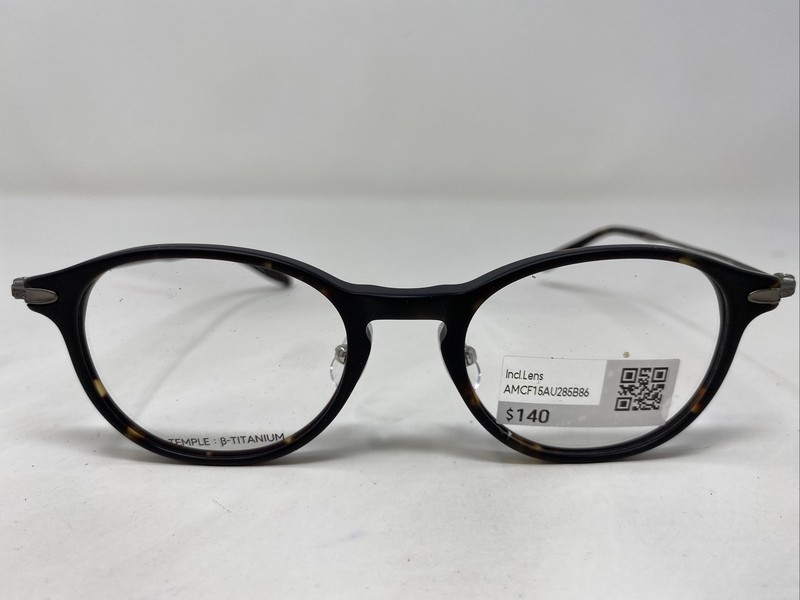 Jins J!NS Eyewear MCF15AU285B 86 49-19-145-38 Tortoise Eyeglasses Frame -207