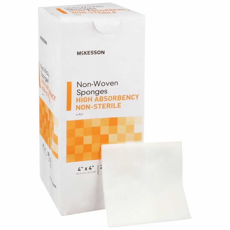 McKesson 4-Ply Non-woven Gauze Sponge NonSterile 4 x 4″ 1 Pack(s) 200 per Pack
